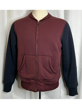 GAP Men's Size L Maroon and Navy Zip Up Jacket